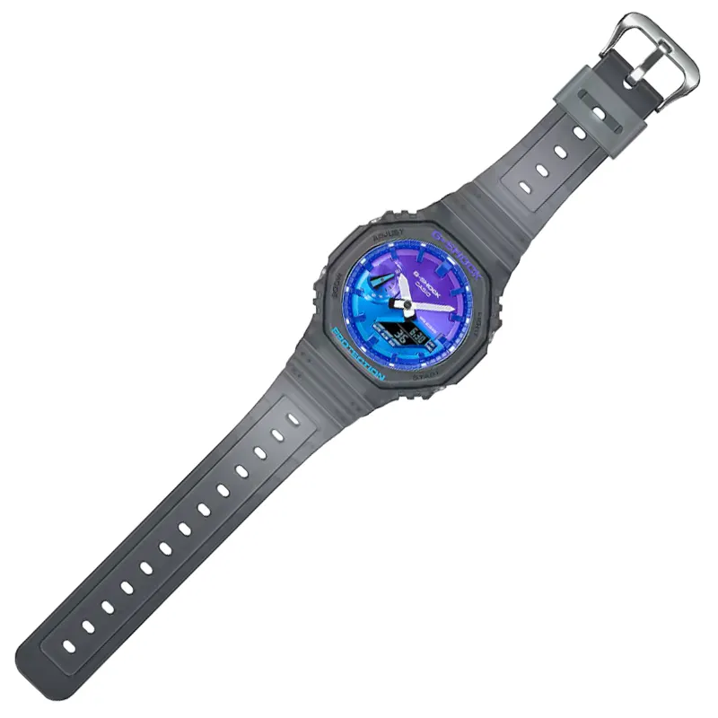 Casio G-Shock Sports Triple G Resist Blue Solid Men’s Watch- GA-2100FLS-8A2